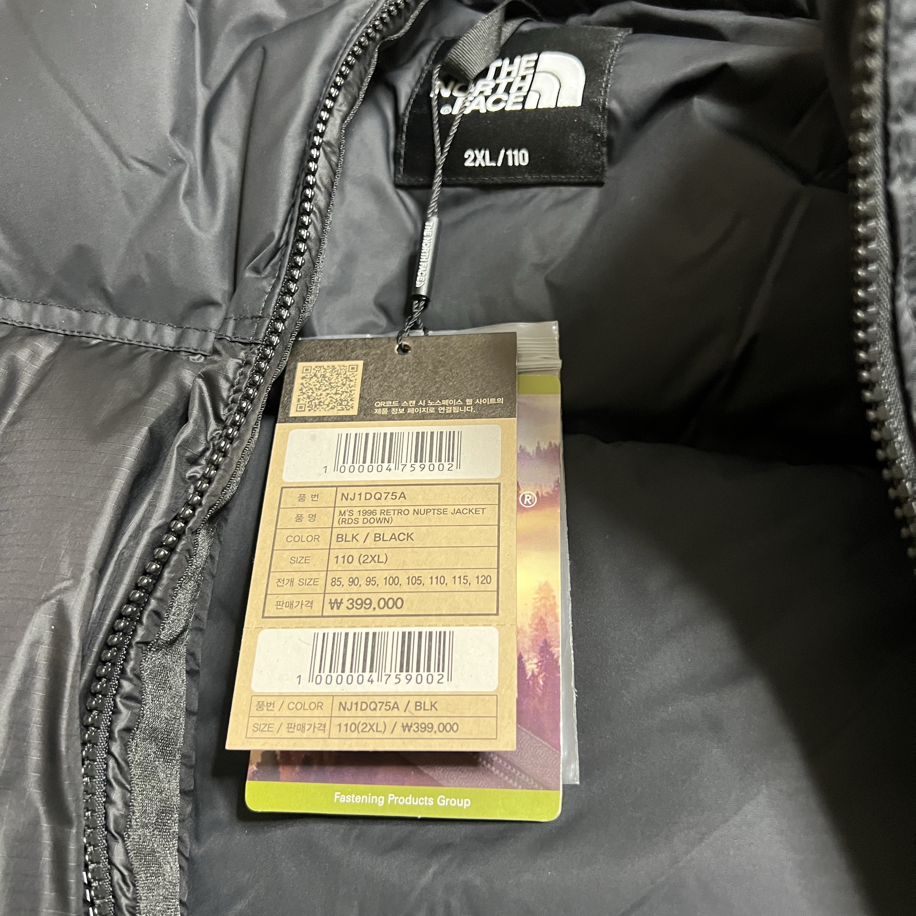 The North Face 1996 Eco Nuptse Jacket Black ์ฐฉ์ฉ ์คํ์ผ