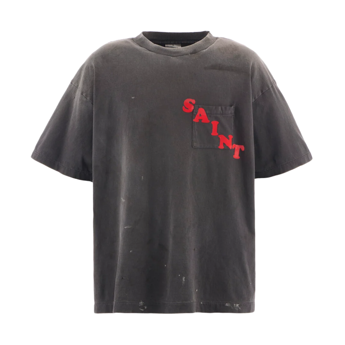 HR1-0000-009 Saint Mxxxxxx Pocket S/S T-Shirt Black - 25AW