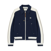 SATUR Lawton Collar Track Zip-up Jacket Classic Navy