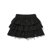 DAUSPICE Tutu Cotton Skirt Pants Black
