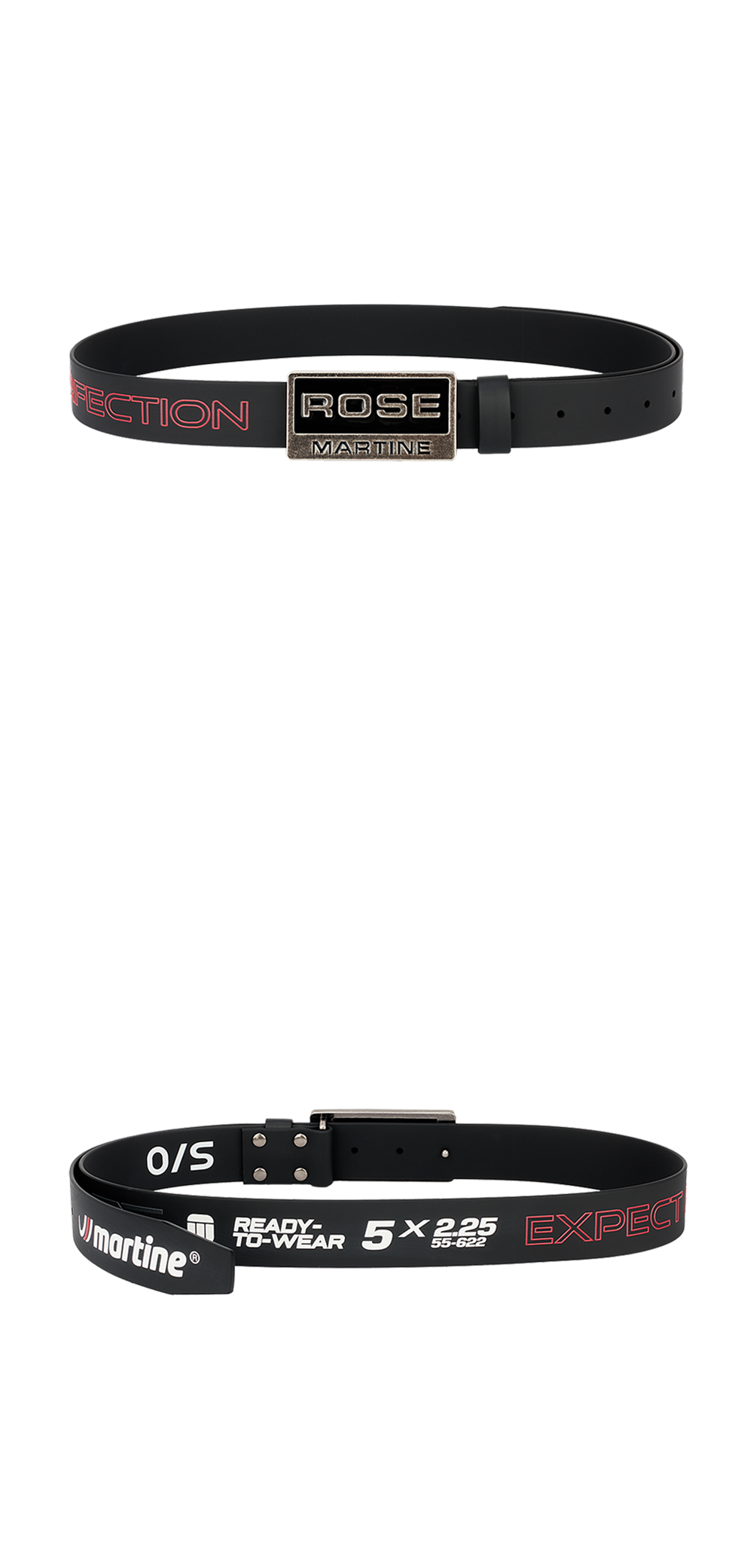 martine rose 25ss RUBBER TYRE BELT / BLK Martine Rose / RUBBER