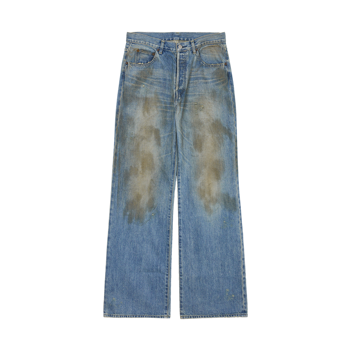 슈타인 플레어 데님 진 인디고 - 25FW(Ssstein Flare Denim Jeans Indigo - 25FW)