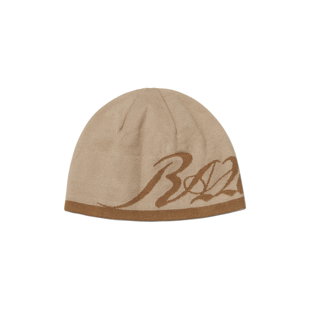 NMWF52HG10BEG NOMANUAL Raw Jacquard Beanie Beige