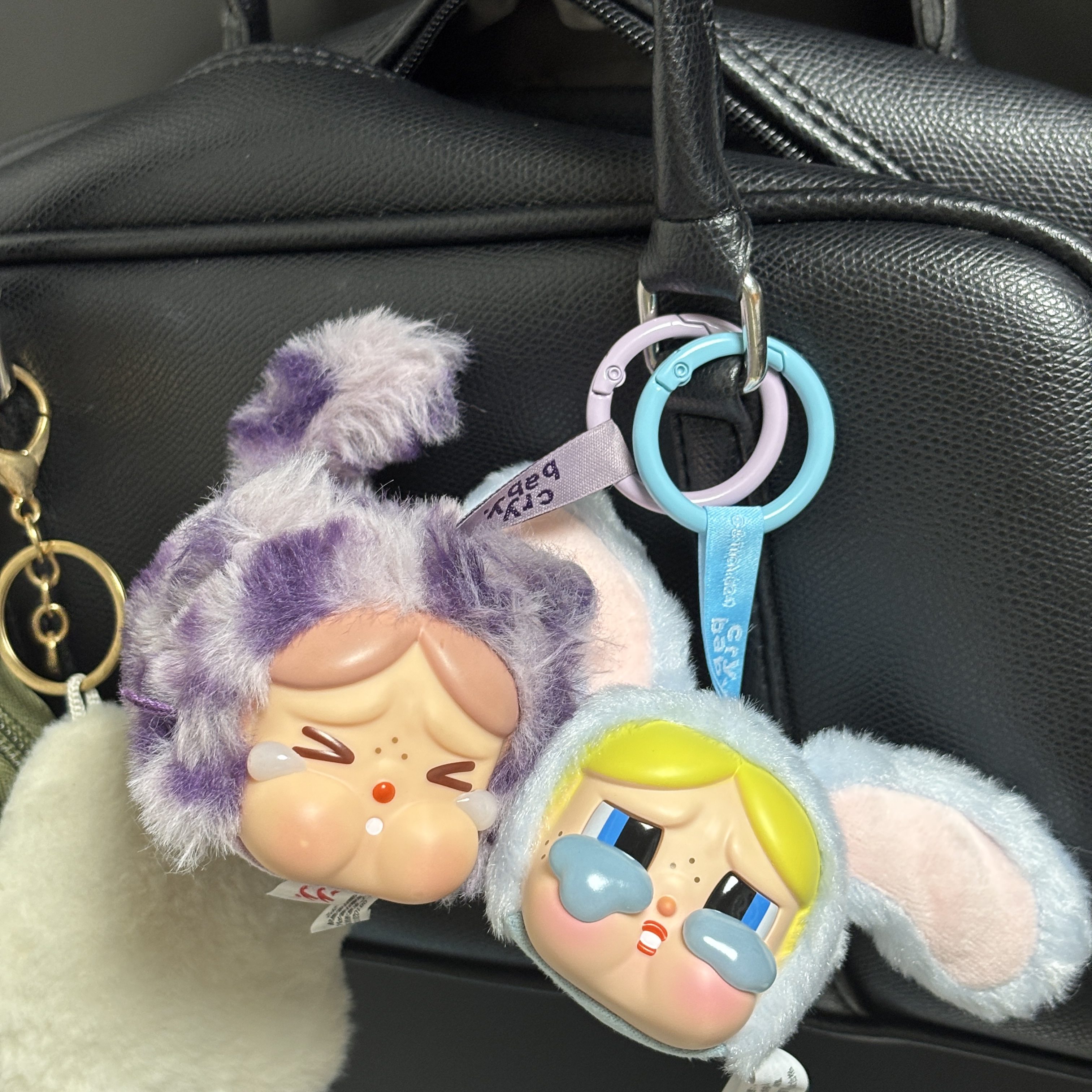 Pop Mart Crybaby x Powerpuff Girls Series Keyring Sealed Case (1 Blind Box), Pop Mart Crybaby Wild But Cutie Series Vinyl Plush Pendant (1 Blind Box) 착용 스타일 - 1