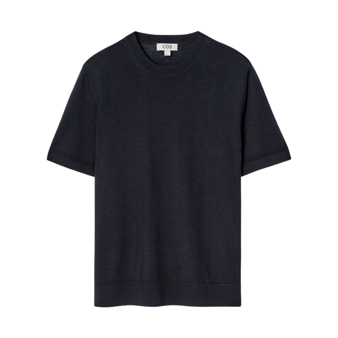 코스 슬림핏 메리노 울 니트 티셔츠 네이비(COS Slim Fit Merino Wool Knitted T-Shirt Navy) - 1