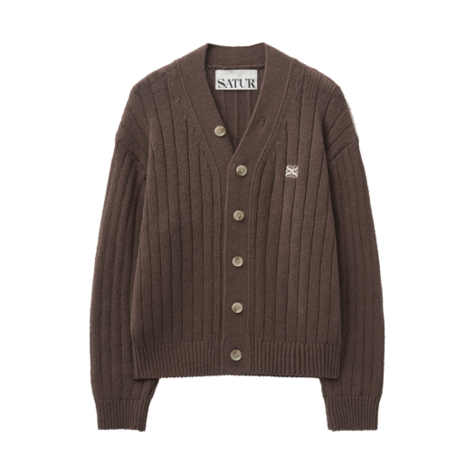 トップス SATUR FARO Over Size Boucle Cardigan ☆SATUR☆Faro Over Size Boucle Cardigan (SATUR/カーディガン