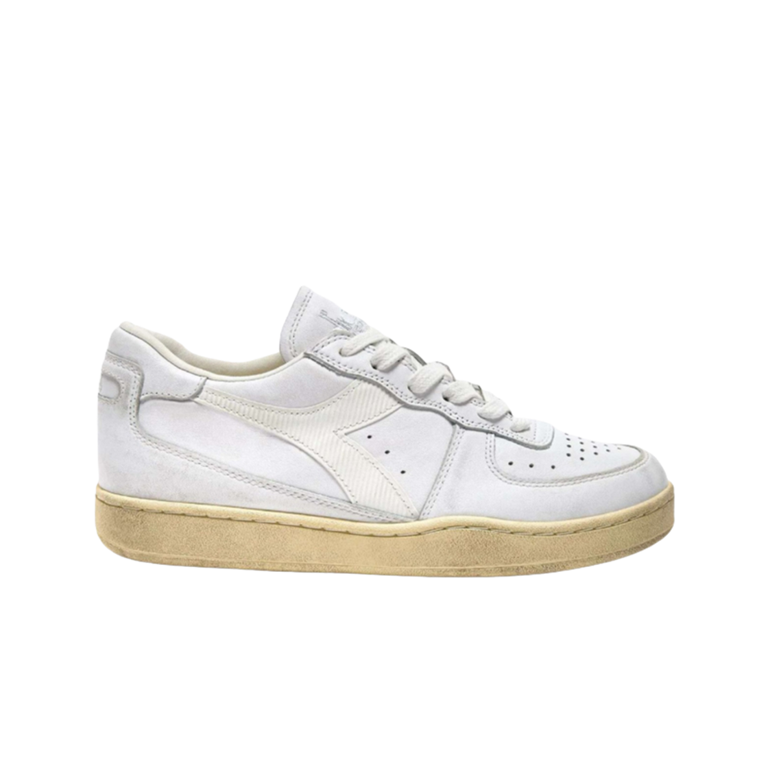 디아도라 미 바스켓 로우 유즈드 화이트(Diadora Mi Basket Low Used White)