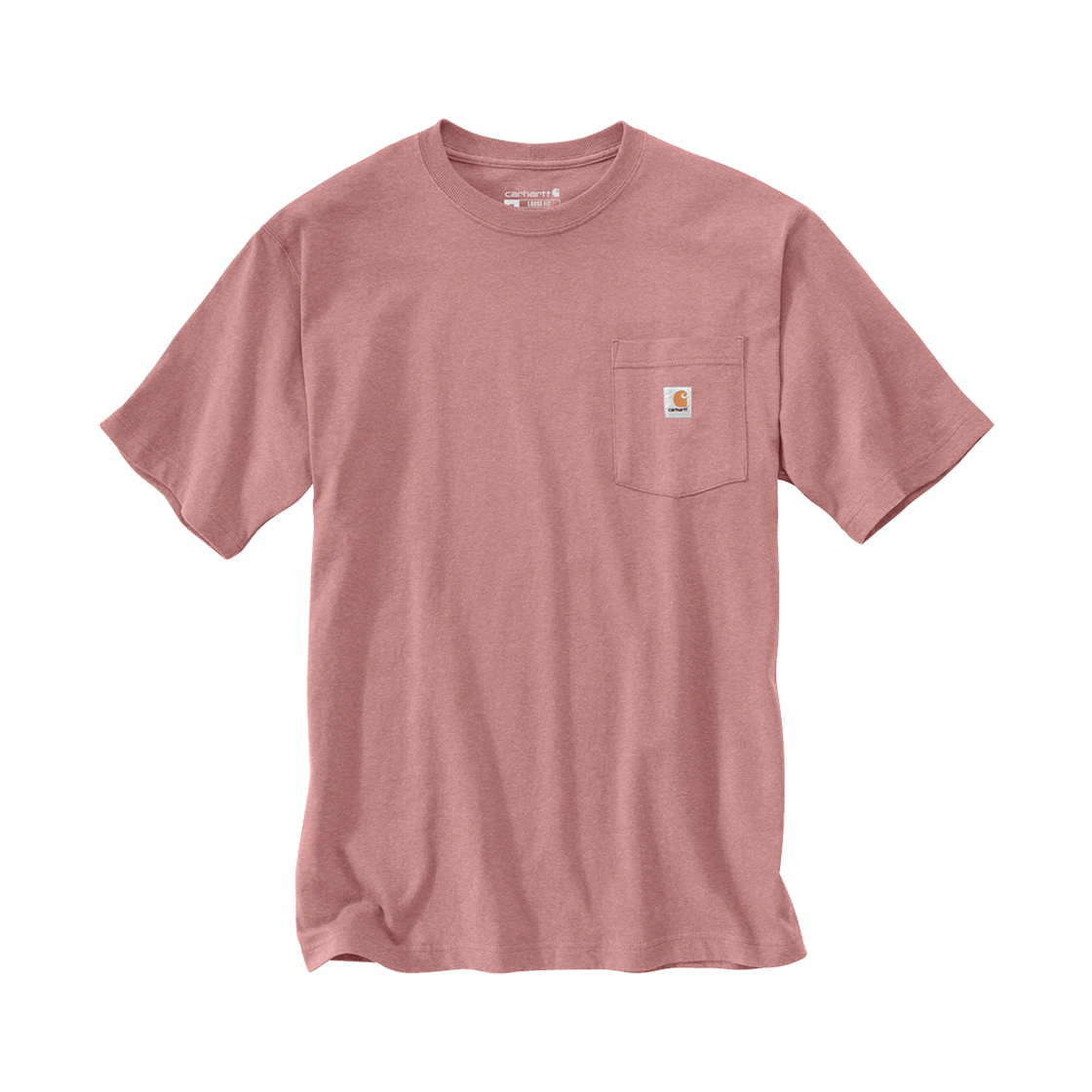 칼하트 루즈 핏 헤비웨이트 레귤러 숏슬리브 포켓 티셔츠 로즈 틴트 헤더(Carhartt Loose Fit Heavyweight Regular Short Sleeve Pocket T-Shirt Rose Tint Heather) - 1