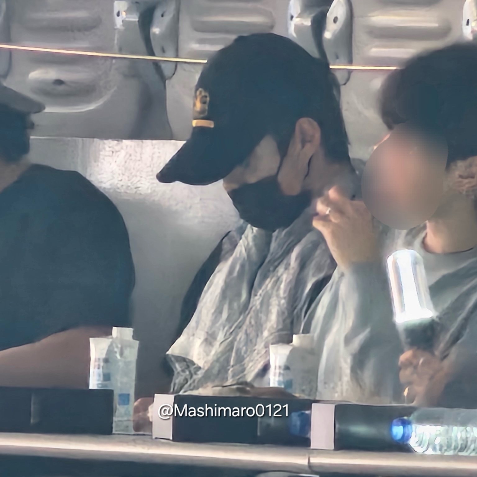 Threecheers Flower Logo Ballcap Black 착용 스타일 - 1