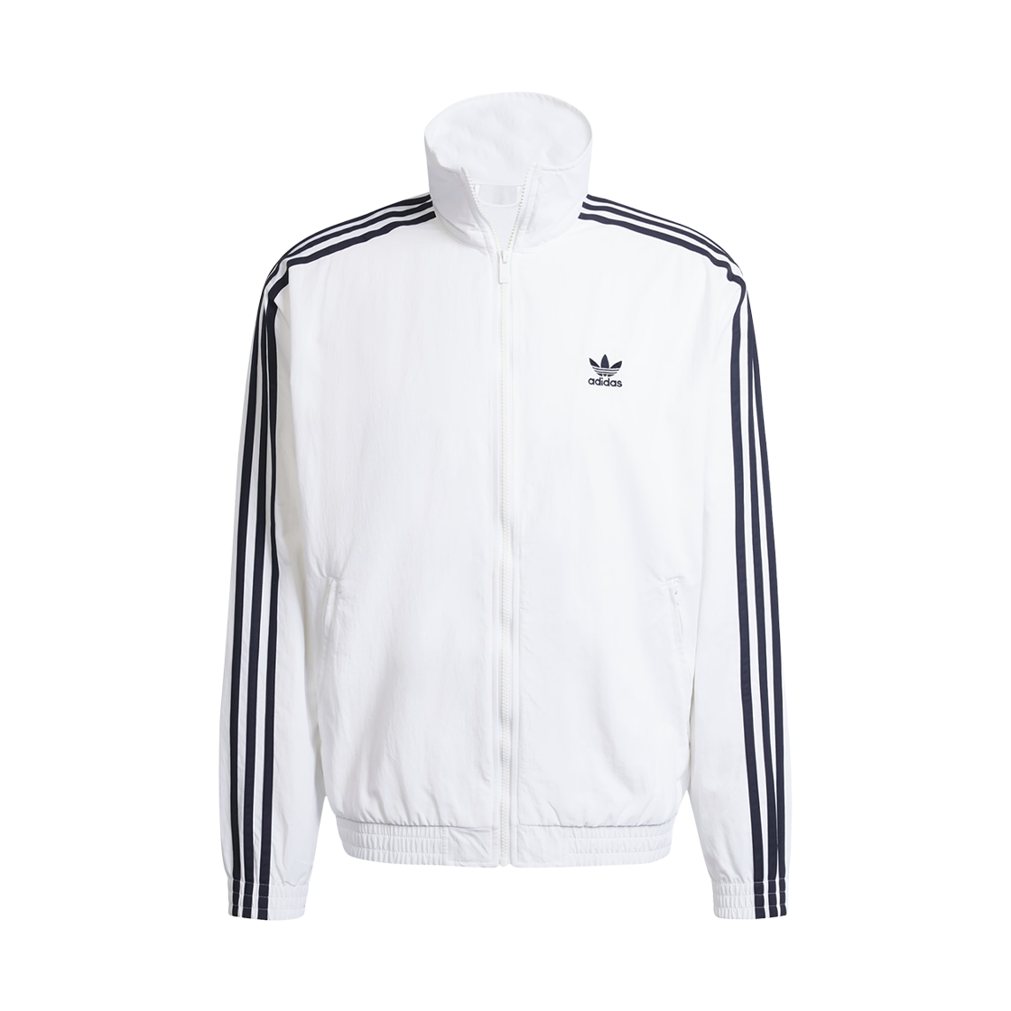 아디다스 아디컬러 우븐 파이어버드 트랙탑 화이트 블랙 - KR 사이즈(Adidas Adicolor Woven Firebird Track Top White Black - KR Sizing)