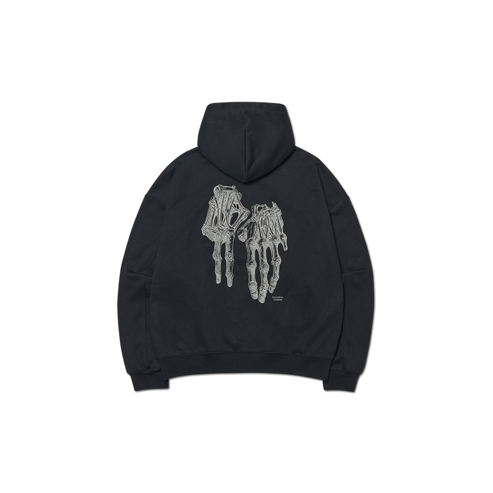 NMWF52HD04BLK NOMANUAL Robotic Hand NM Hoodie Black