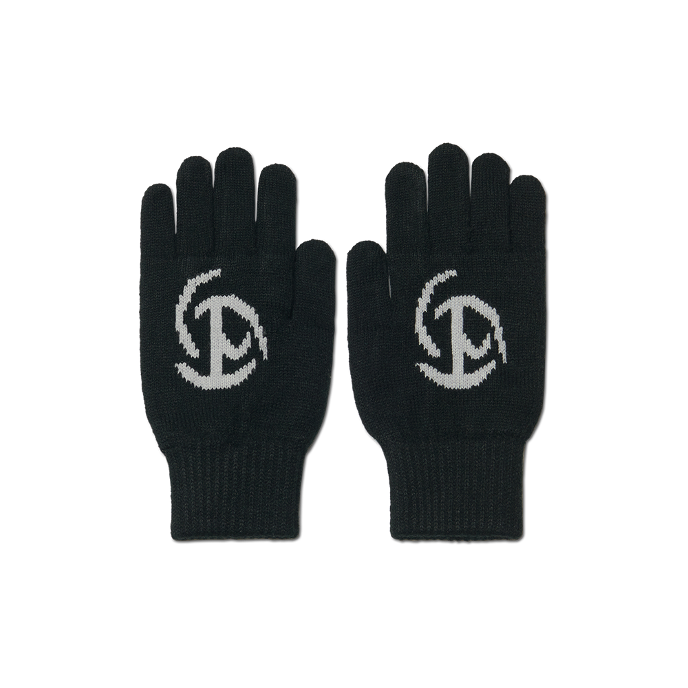 NMWF52AC04BLK NOMANUAL Emblem Knit Gloves Black
