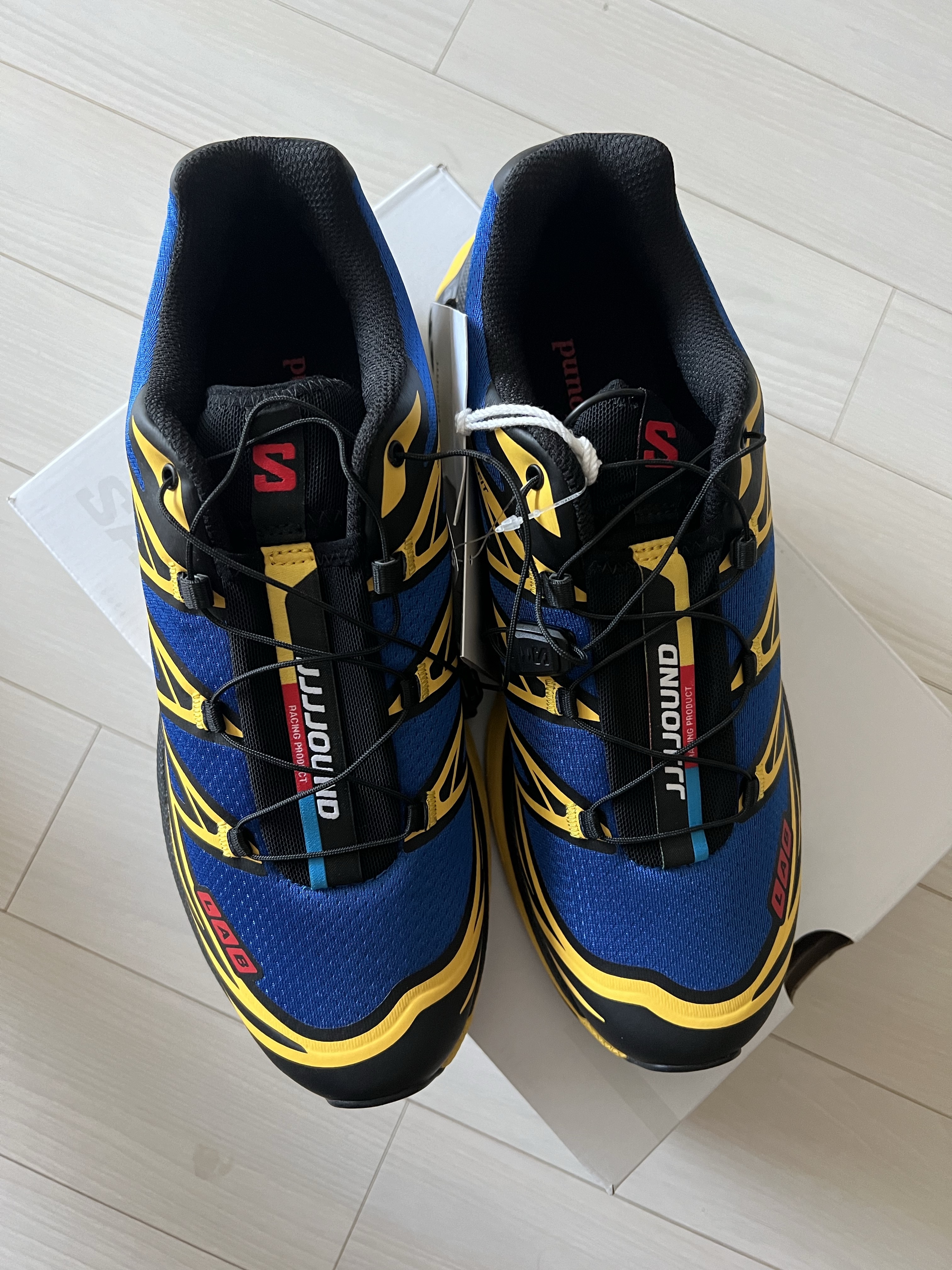Salomon x JJJJound XT-6 Nautical Blue Lemon 착용 스타일 - 2