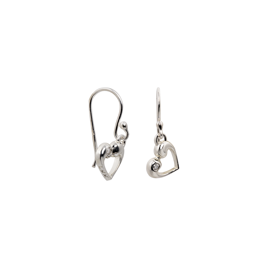 L251MER060 lovememonster [Silver] Pure Cubic Mont Drop Earrings  Silver