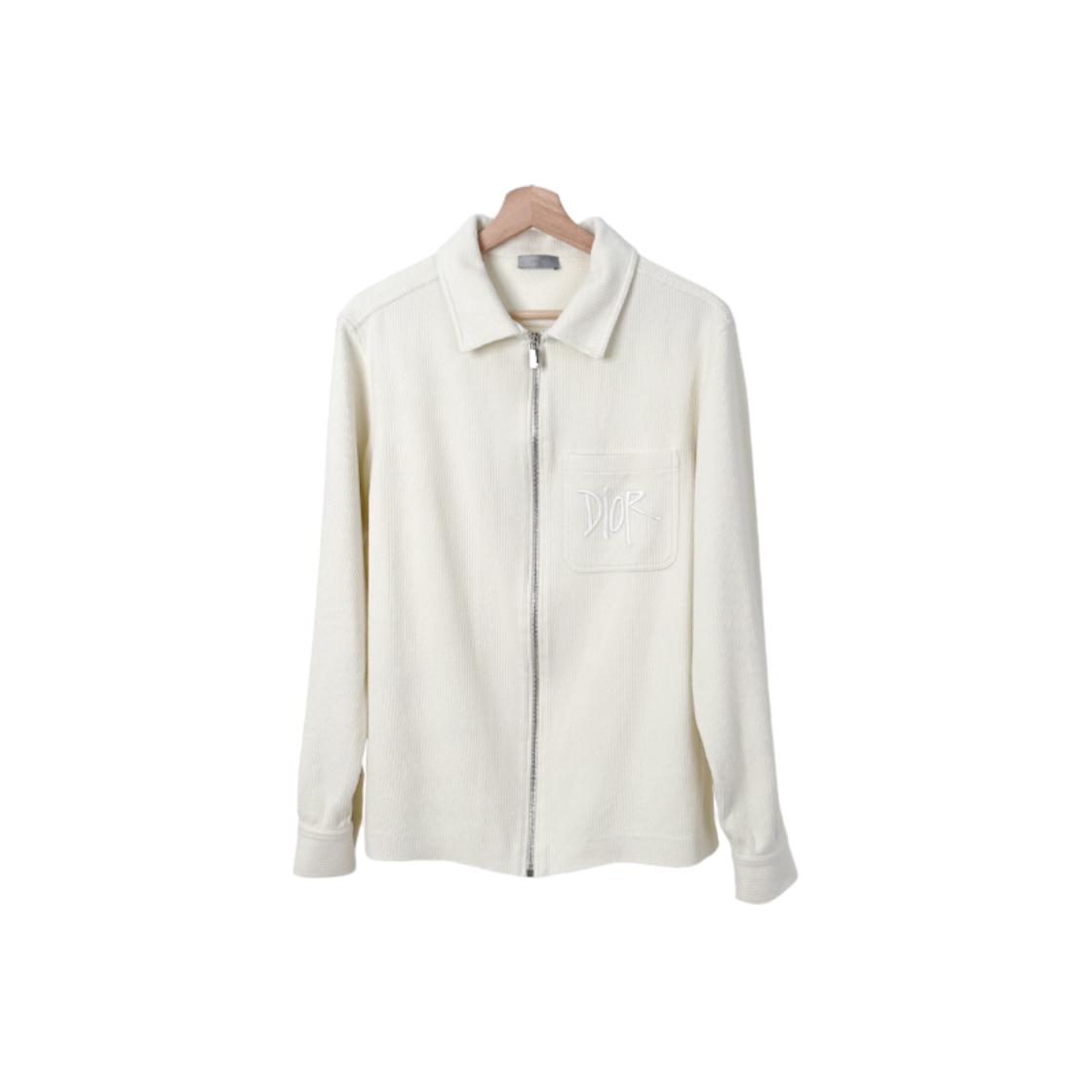 디올 x 숀 스투시 남성 꿀벌 자수 로고 코듀로이 니트 집업 자켓(Dior x Stussy Mens Bee Embroidered Logo Corduroy Knit Jacket)