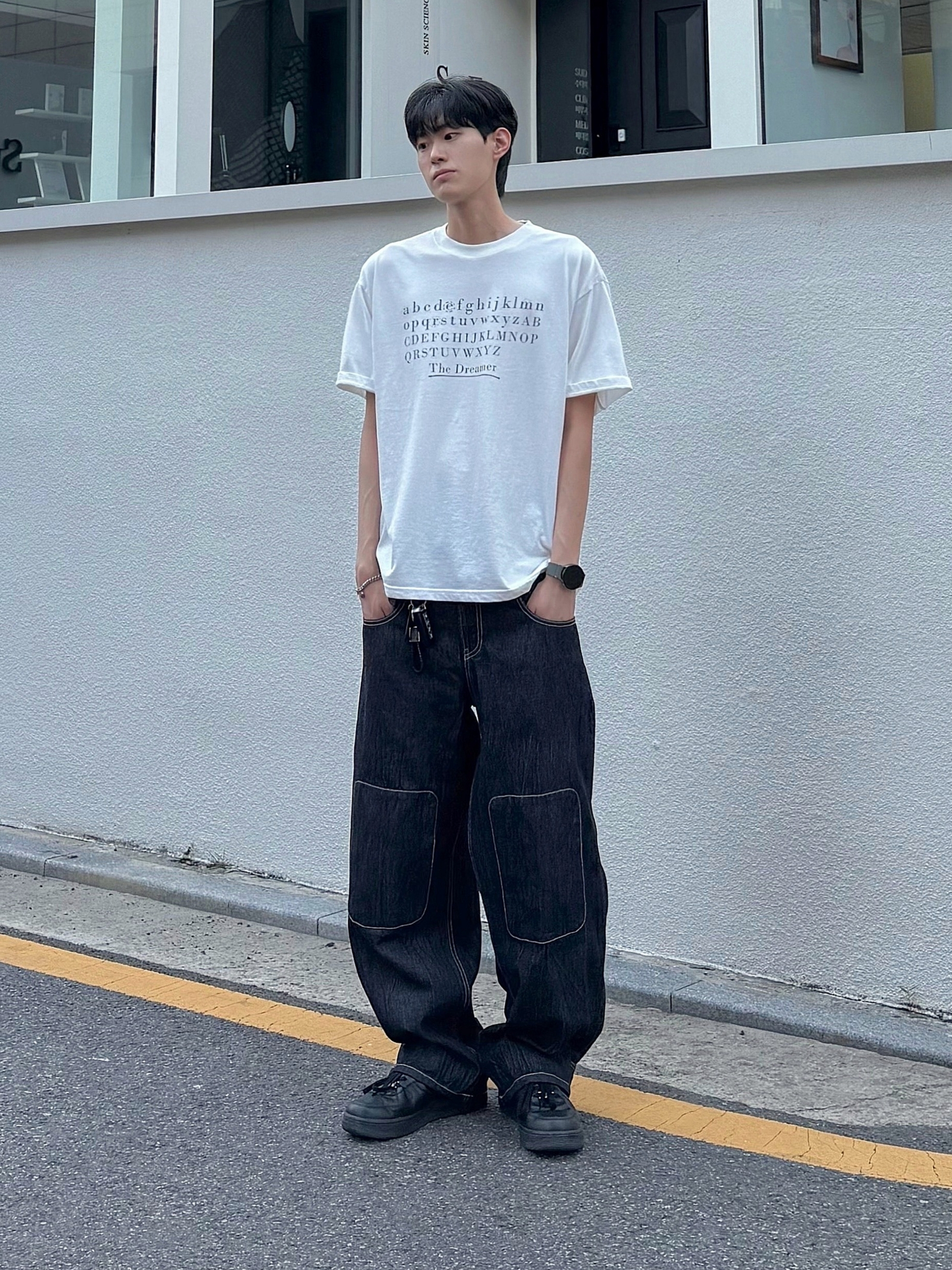 Nike x Supreme Air Force 1 Low Black 착용 스타일 - 1