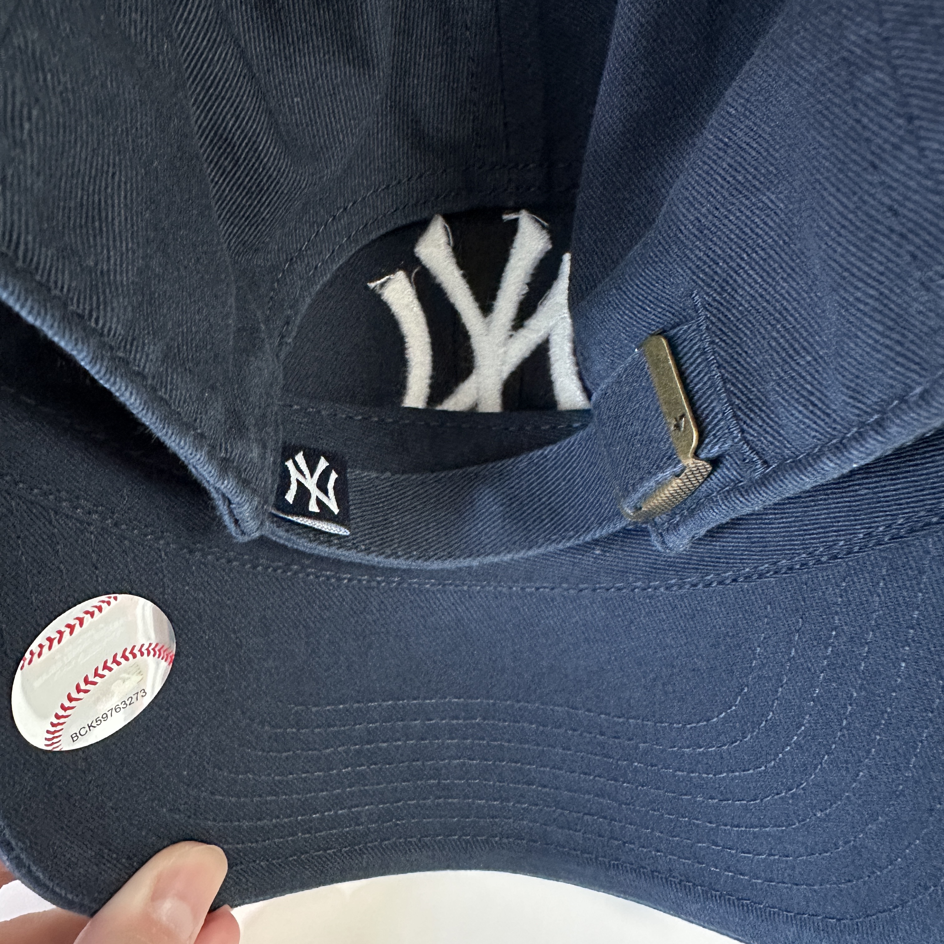 47 Brand New York Yankees Clean Up Navy 착용 스타일 - 3