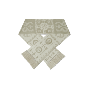 NOMANUAL Gear Pattern Jacquard Muffler Khaki