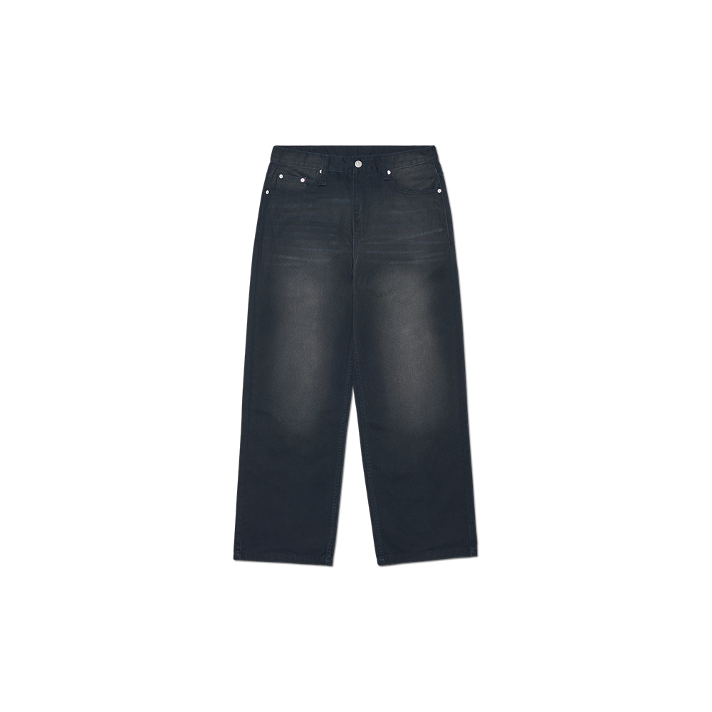 NMWF52PT20WBL NOMANUAL Roomy Loose Washed Pants Washed Blue