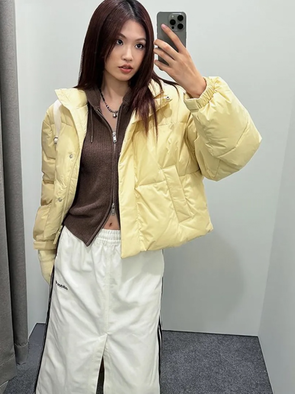 (W) Adidas Cotton Twill Midi Skirt Off White - KR Sizing, (W) Nike ACG Smith Summit Zip-Off Skirt Black - Asia 착용 스타일 - 5