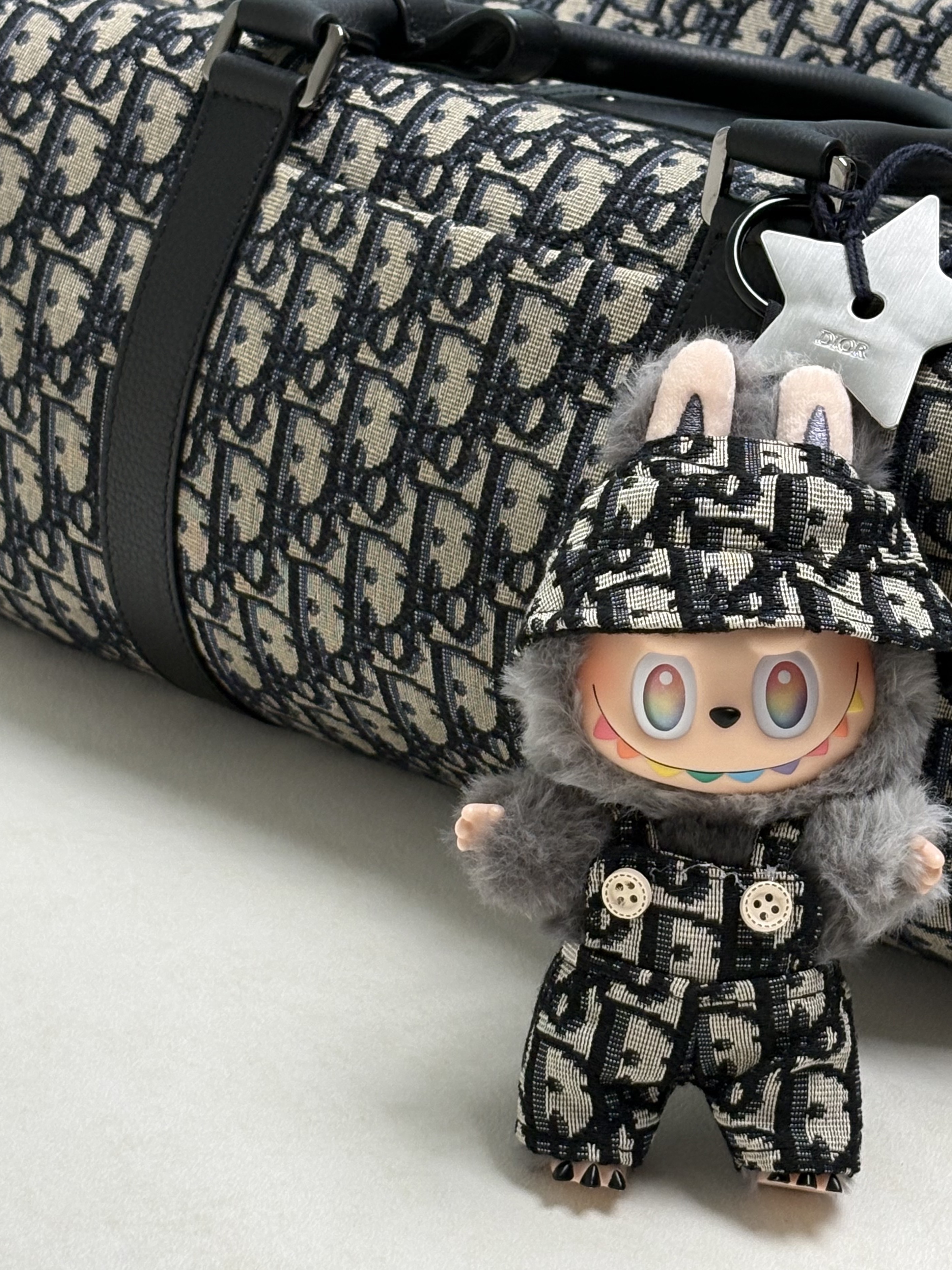 Pop Mart Labubu The Monsters Highlight Series ID Keyring (Opened Case), Pop Mart Labubu The Monsters Highlight Series Sealed Case (1 Blind Box) 착용 스타일