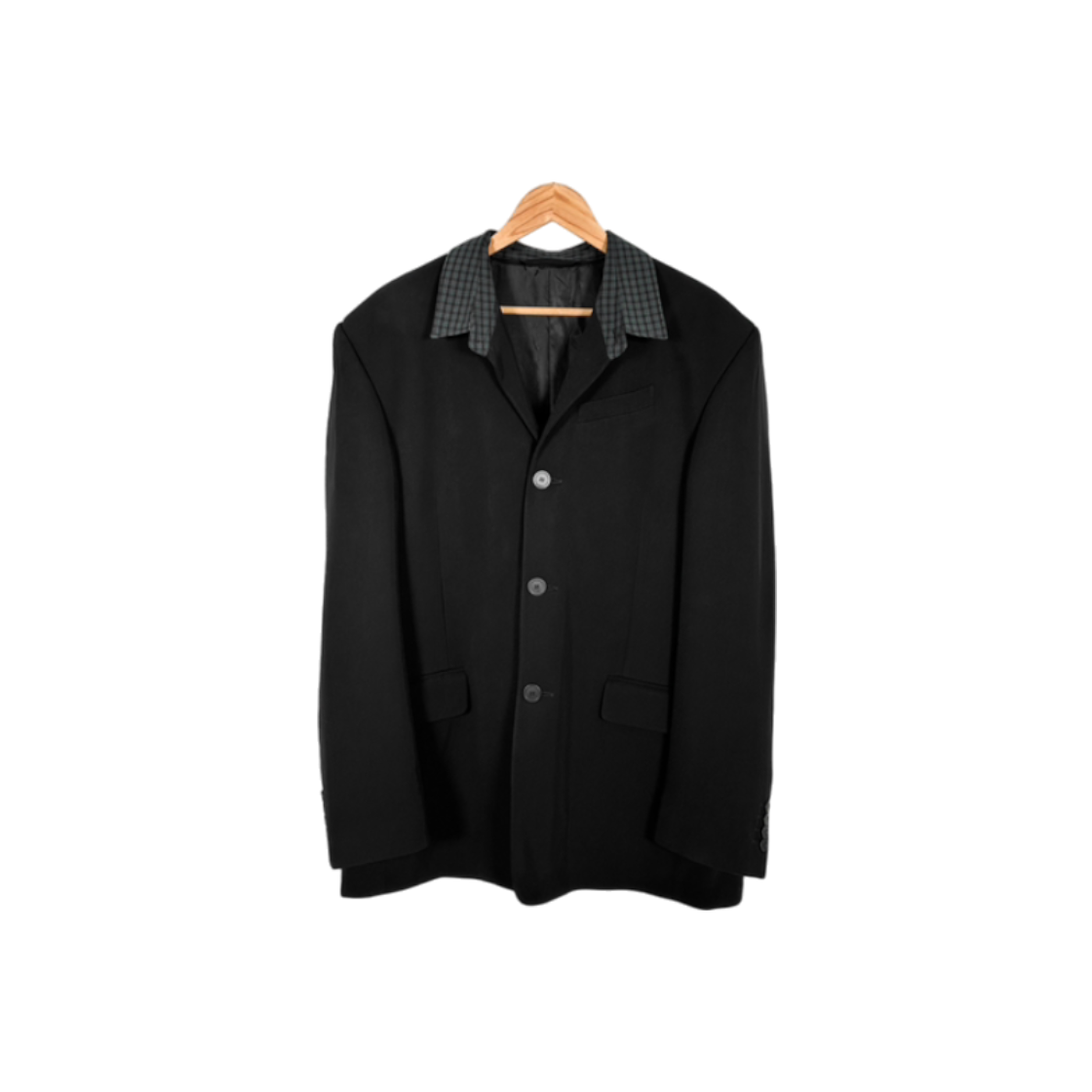 IT3U5EK2GADK Balenciaga Mens Hybrid Shirt Suit Blazer Jacket Black