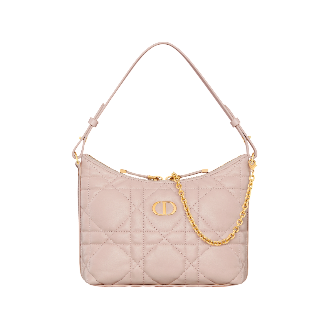 디올 미스 카로 디올링 미니 체인 백 매크로까나쥬 램스킨 파우더 핑크(Dior Miss Caro Diorling Mini Chain Bag Macrocannage Lambskin Powder Pink) - 1