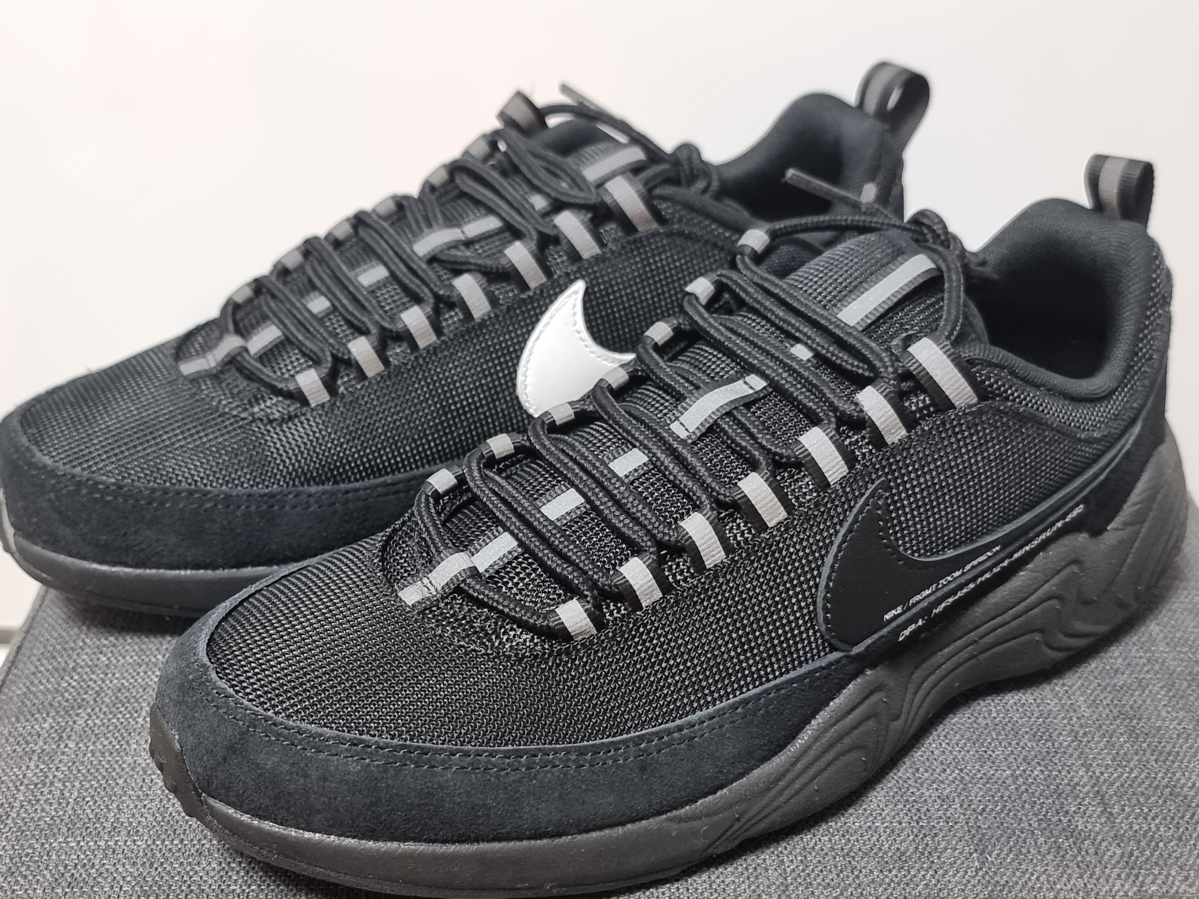 Nike x Fragment Air Zoom Spiridon Black 착용 스타일