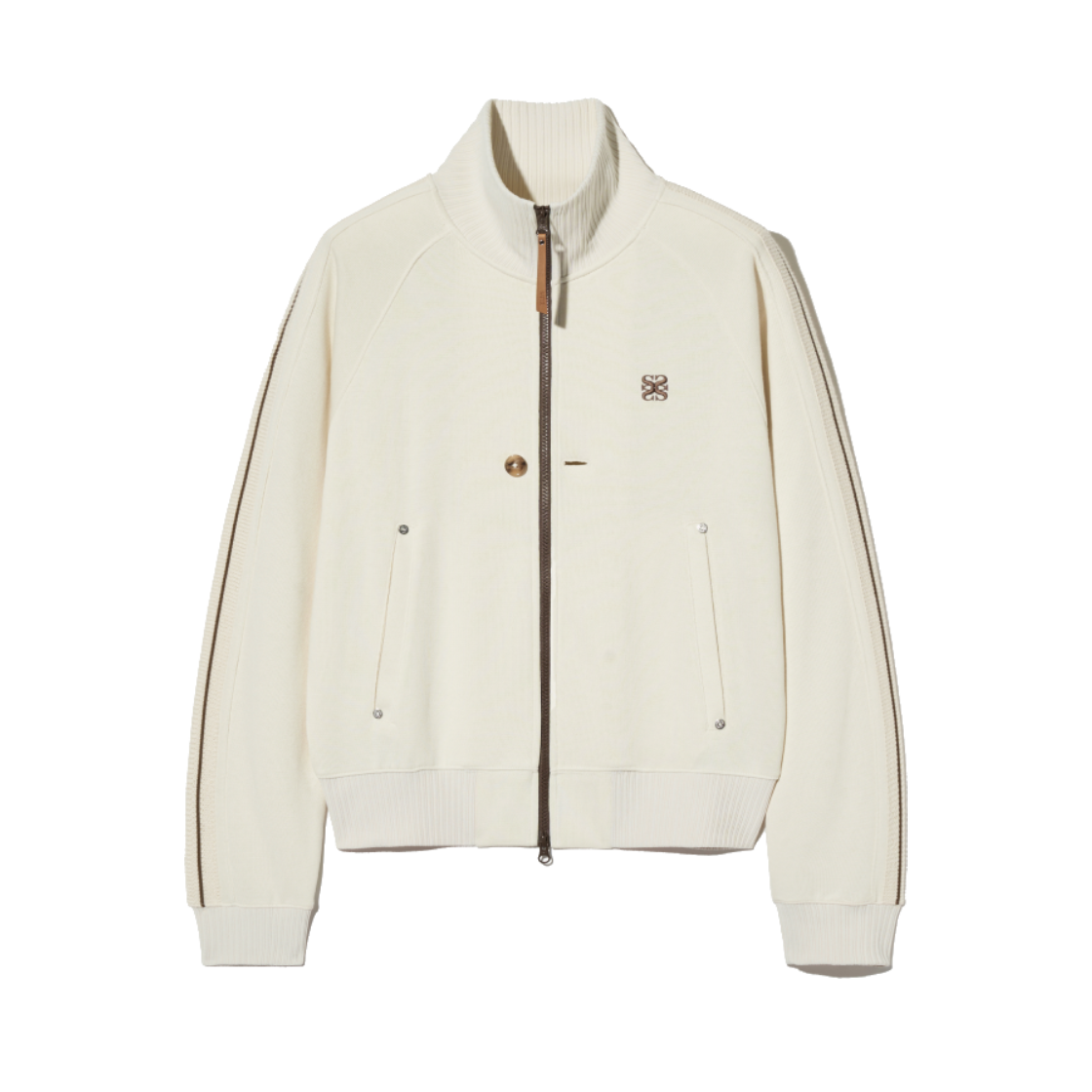 SA251MTJ02CR SATUR Lawton All Day Track Zip Up Jacket Resort Cream
