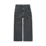 Polyteru HANK Narrow Gosima Denim Pants Blue Charcoal