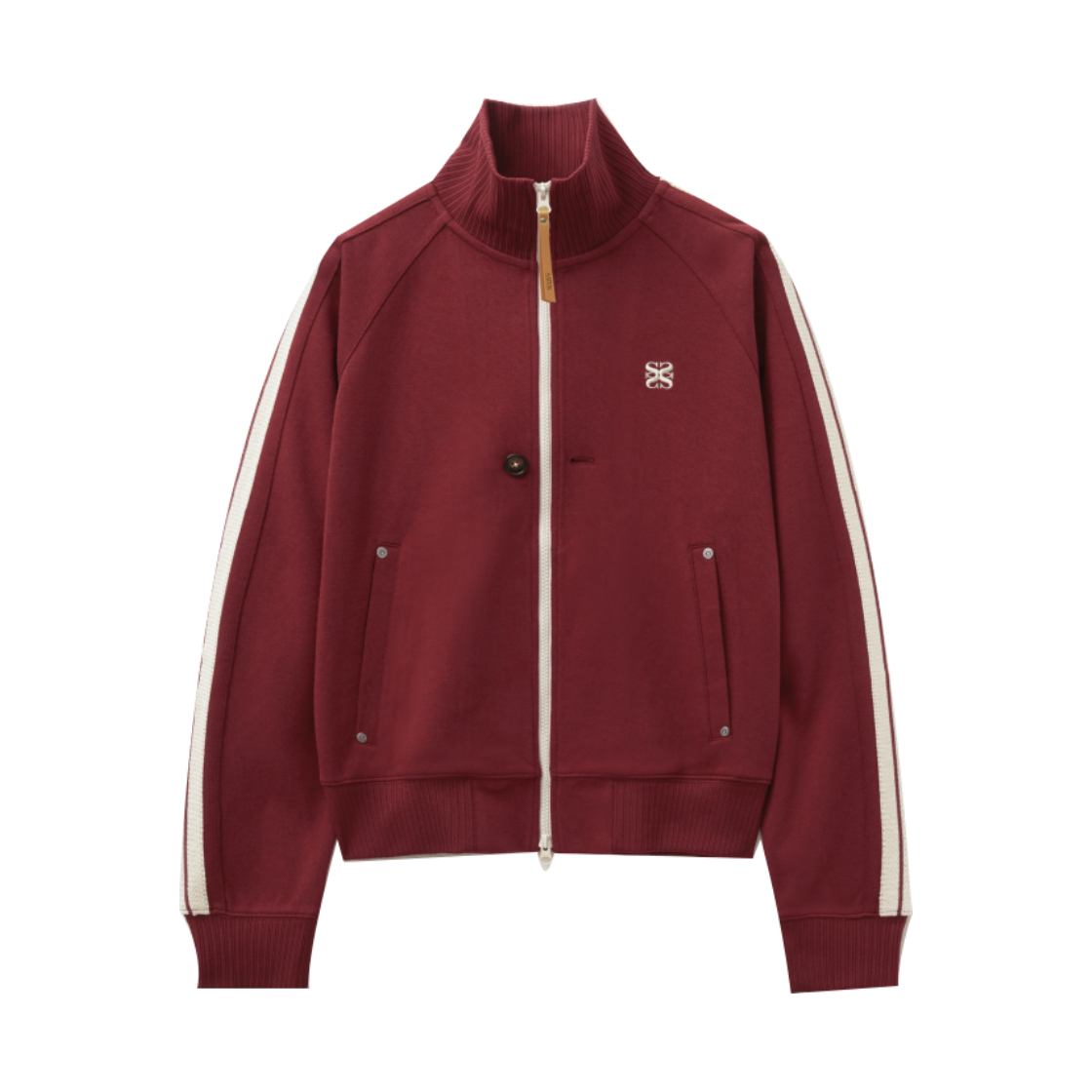 SA251MTJ02BU SATUR Lawton All Day Track Zip up Jacket Burgundy