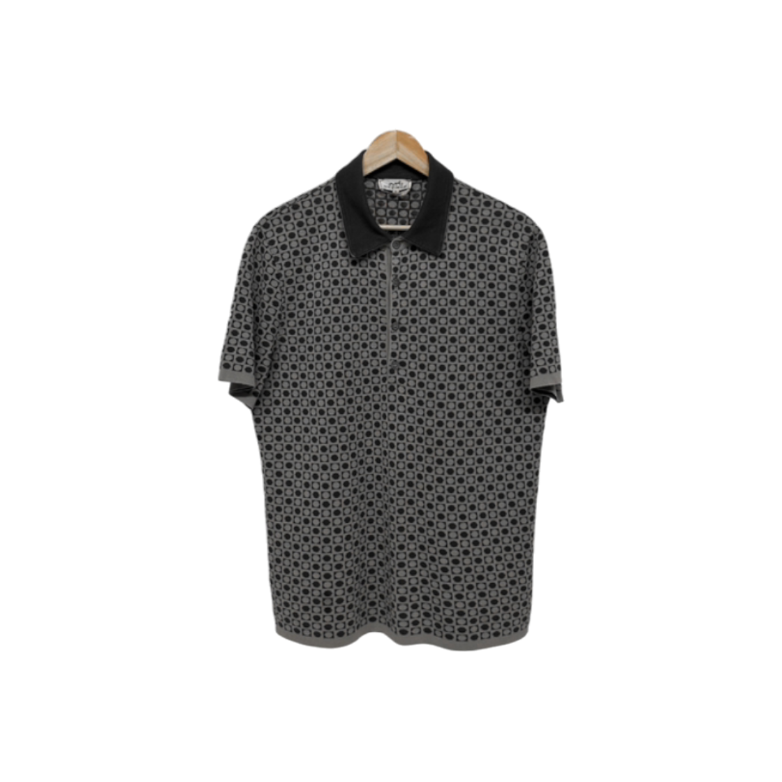 에르메스 남성 코튼 PK 카라 반팔 티셔츠 그레이(Hermes Mens Cotton PK Collar Tee Gray) - 1