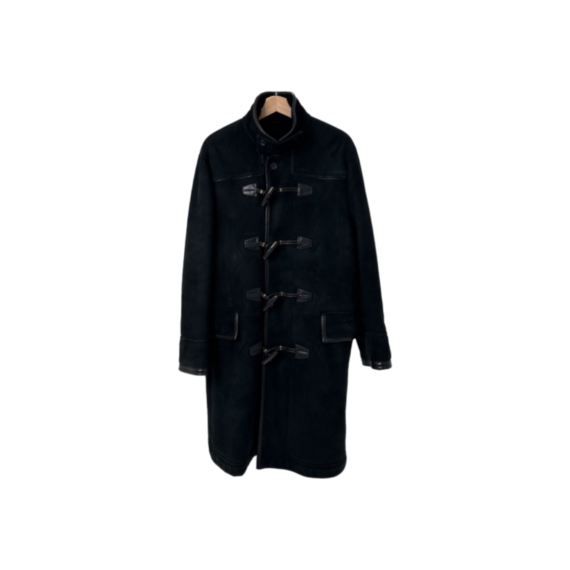 ITB4DECVTN89 Tom Ford Duple-Mouton Long Coat Black