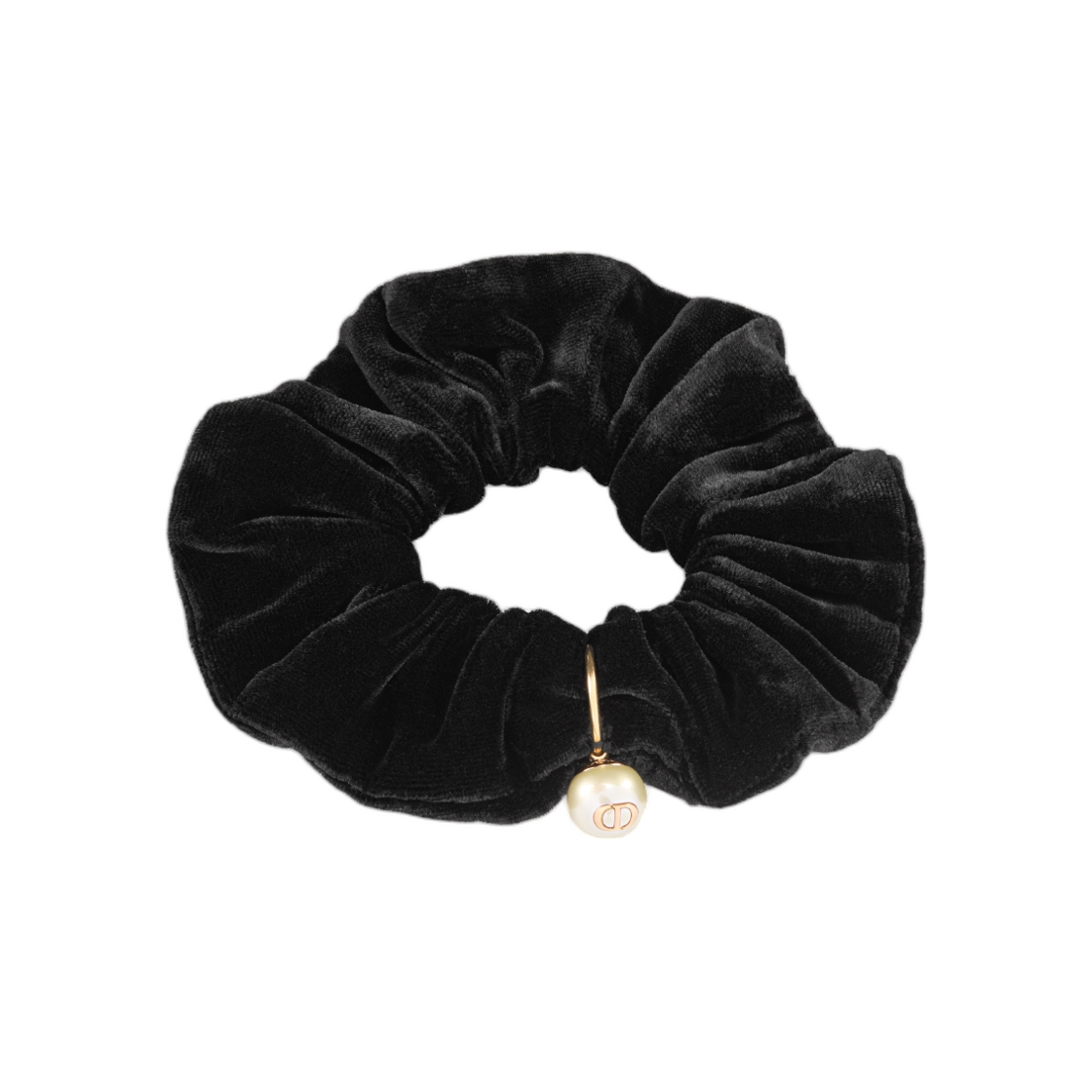 (W) 디올 스위트 헤어 타이 벨벳 블랙((W) Dior Sweet Hair Tie Velvet Black) - 1