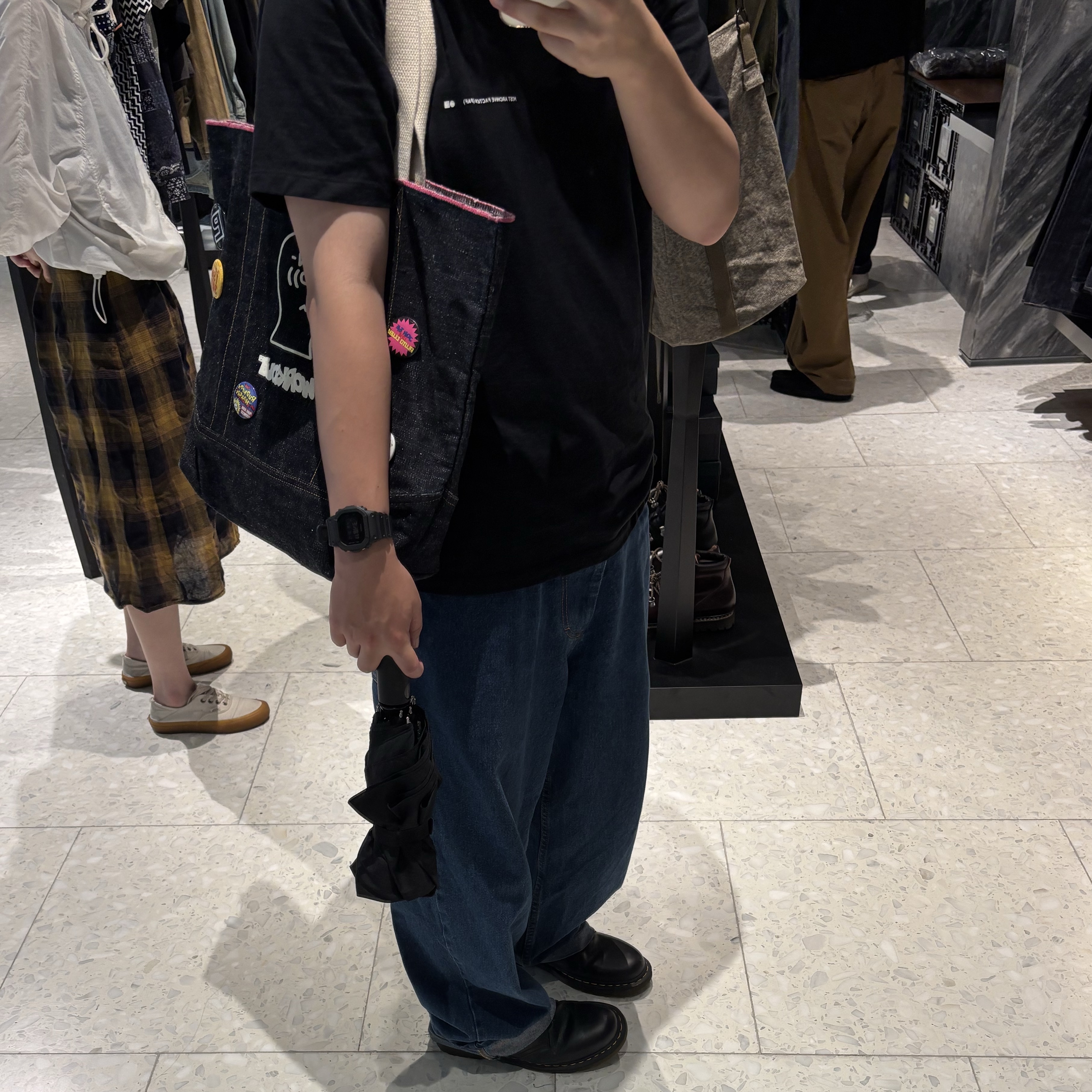 Post Archive Faction (Paf) T-Shirt Black - Ilmin Museum of Art Exclusive, Casio G-Shock DW-5600UBB-1DR 착용 스타일 - 1