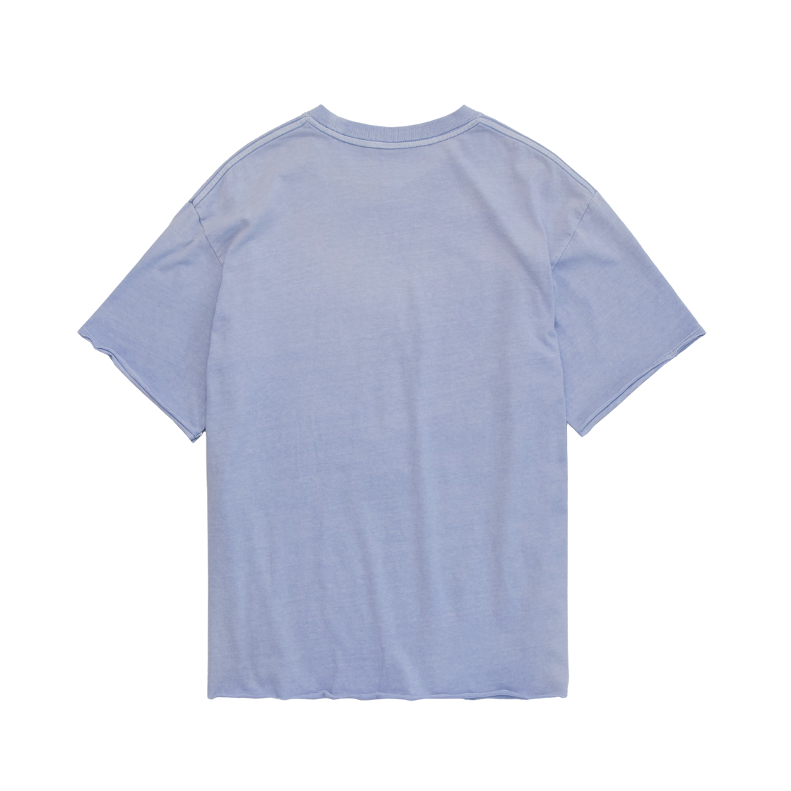 폴리테루 행크 두들 캣 1/2 티 로우 컷 라이트 블루(Polyteru HANK Doodle Cat 1/2 Tee Raw Cut Light Blue) - 2