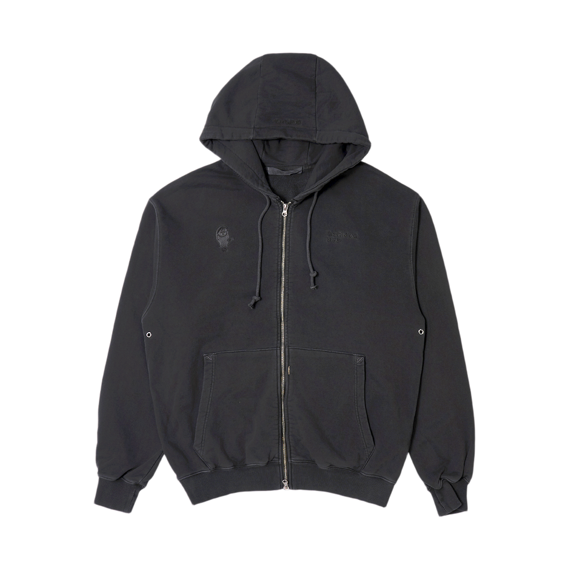 P0000CGH PLASTICPRODUCT MPa Mental Health Zipped Hoodie Charcoal