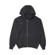 PLASTICPRODUCT MPa Mental Health Zipped Hoodie Charcoal