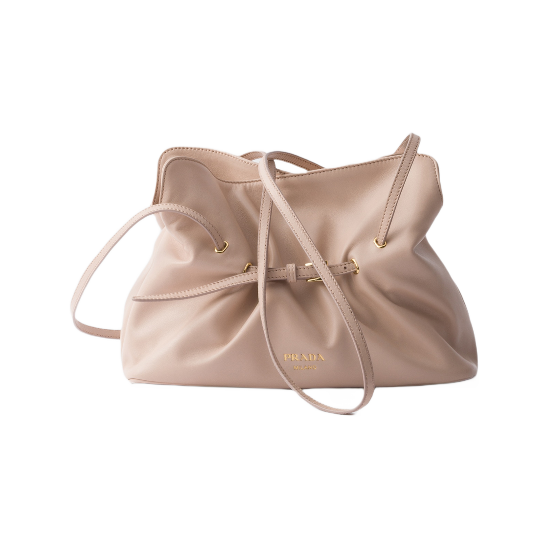 프라다 스몰 프라다 다다 나파 레더 백 파우더 핑크(Prada Small Prada Dada Nappa Leather Bag Powder Pink) - 1