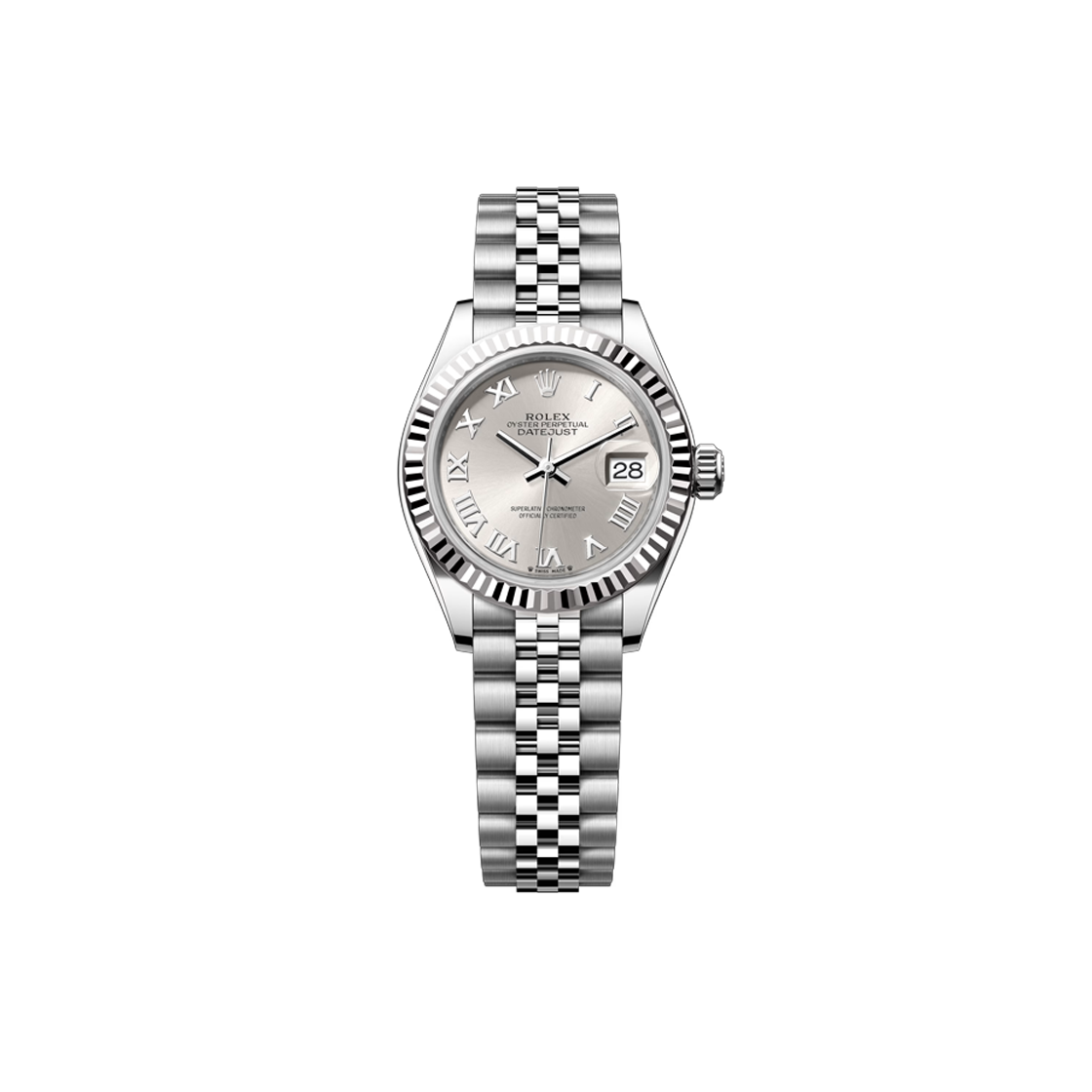 IT8MW52P9LNU Rolex Datejust 28 279174 Silver Roman Jubilee