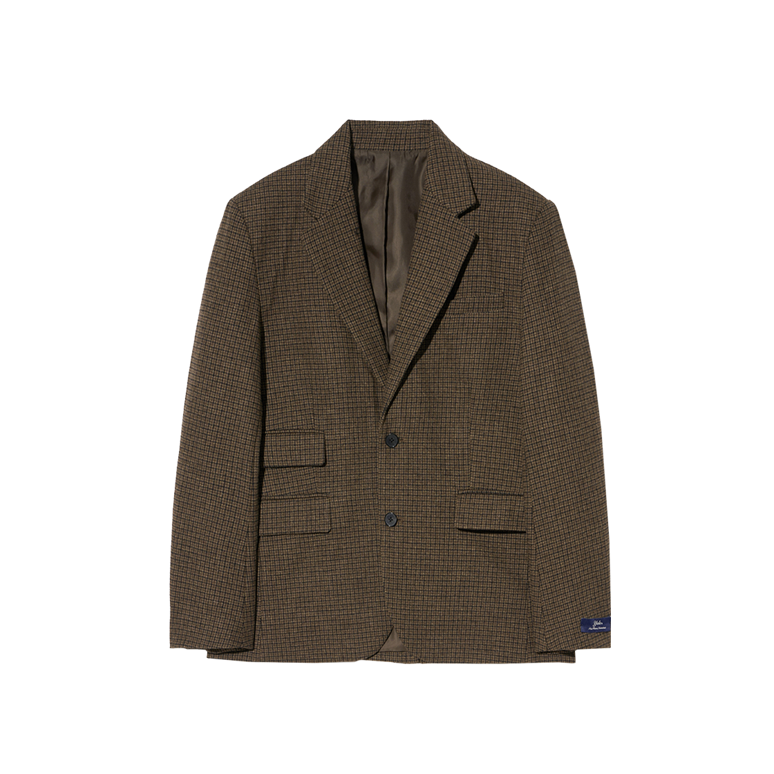 YEW1JK350ADB Yale Heritage Wool Blazer_Houndtooth Brown