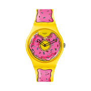 Swatch x The Simpsons Seconds of Sweetness 41mm Quartz Yellow