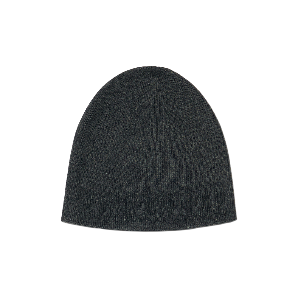 노매뉴얼 NM 엠보스드 비니 차콜(NOMANUAL NM Embossed Beanie Charcoal)