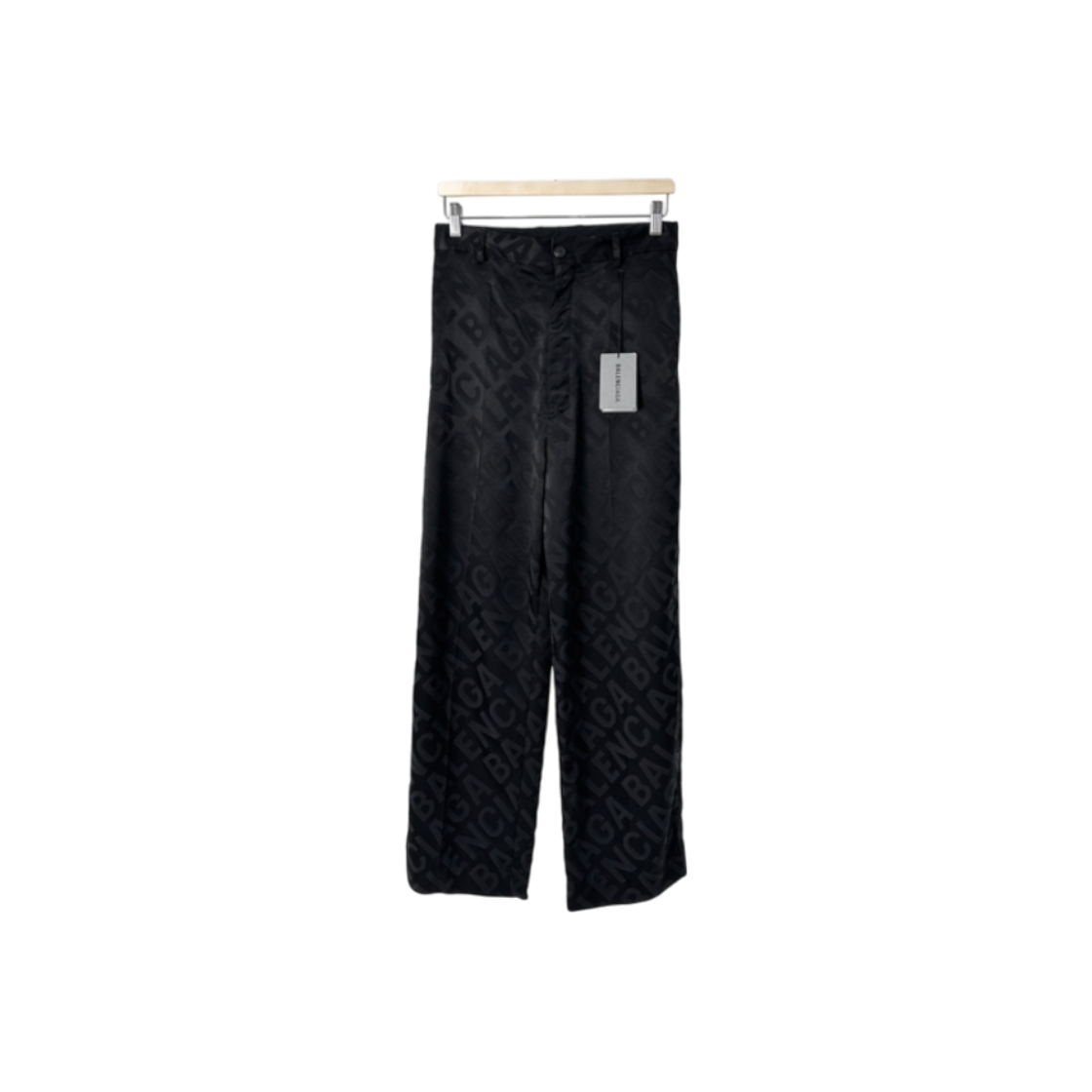 ITIPJENWR788 Balenciaga Mens Oversized Monogram Logo Baggy Slacks Pants