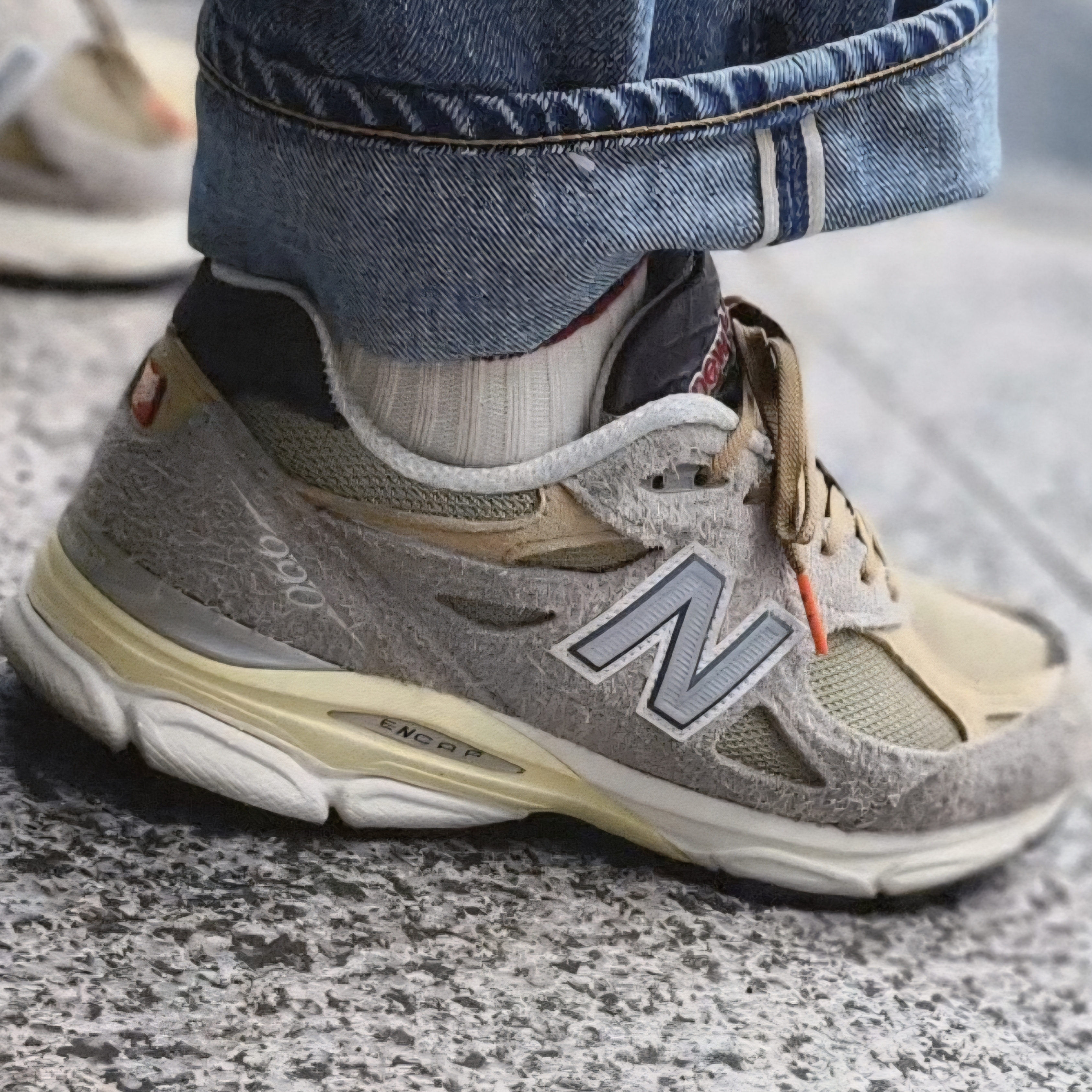 New Balance 990v3 Made in USA Marblehead Incense, [6% 적립] FILA Pantera 99/25 LX Brown 착용 스타일