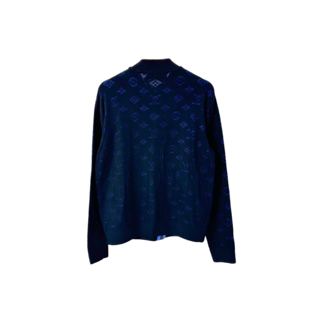 ITACHW3CO3PT Louis Vuitton Drop Knit Monogram Bomber Zip-Up Jacket