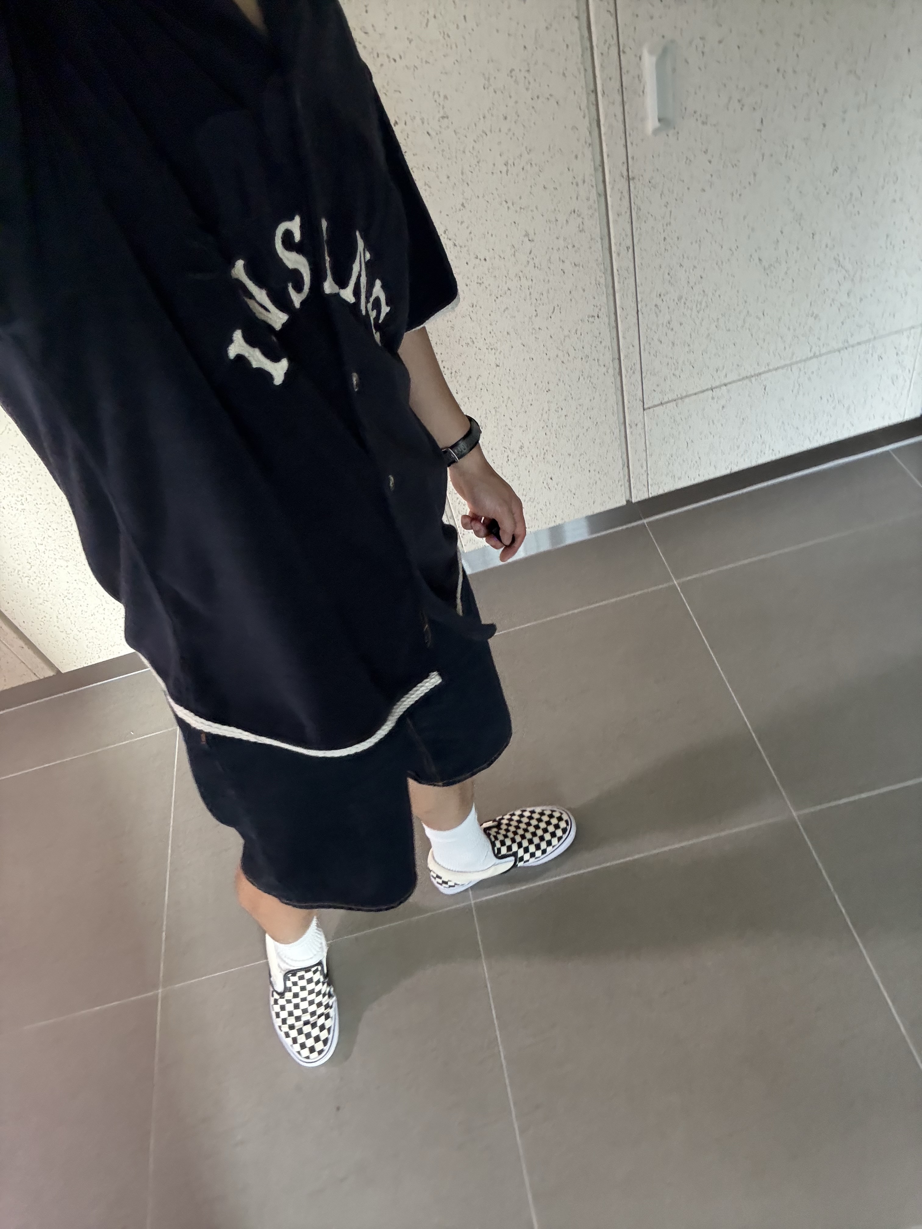 Vans Slip-On ComfyCush Checkerboard 착용 스타일 - 3