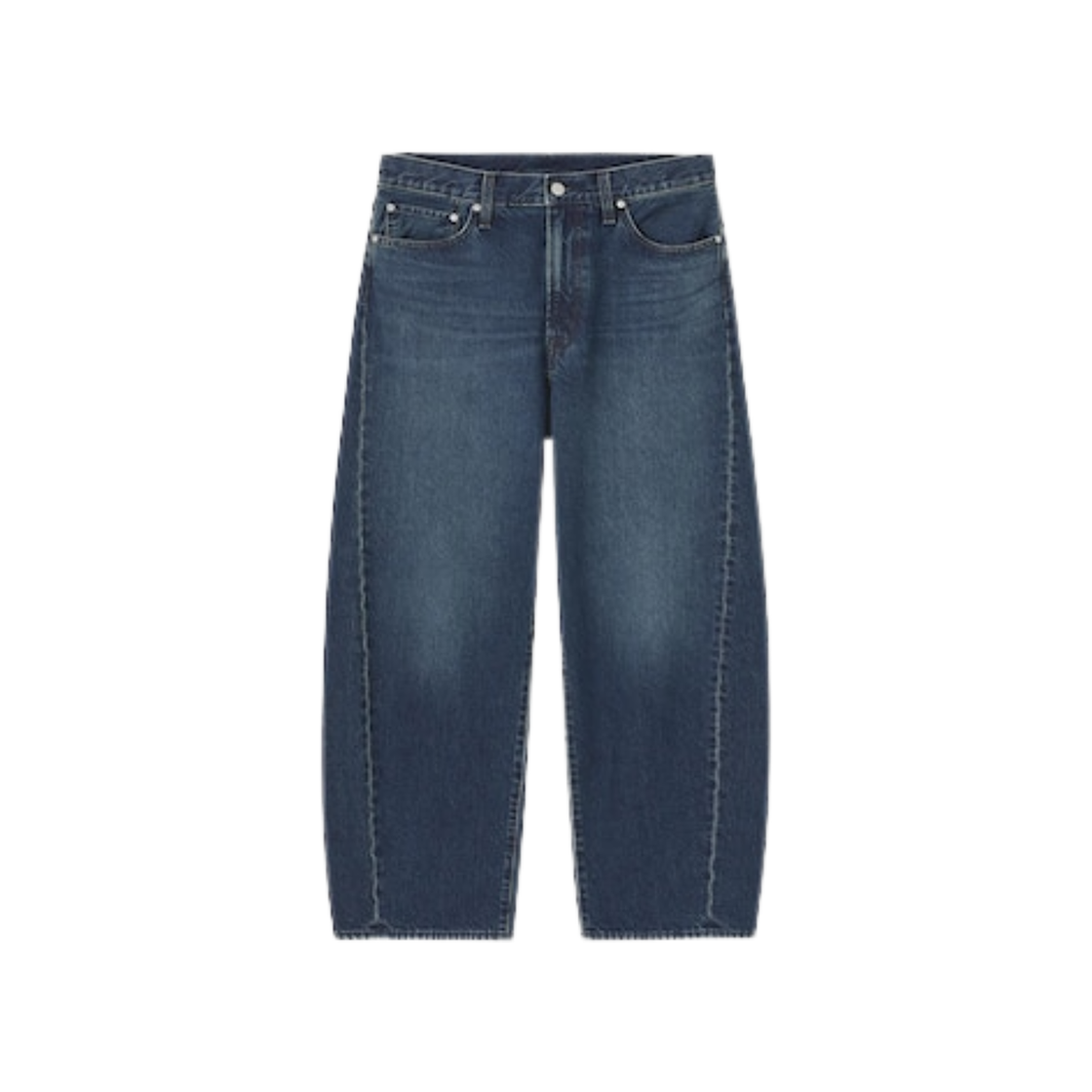 352003-68 GU Barrel Leg Jeans Blue