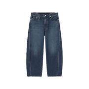 GU Barrel Leg Jeans Blue
