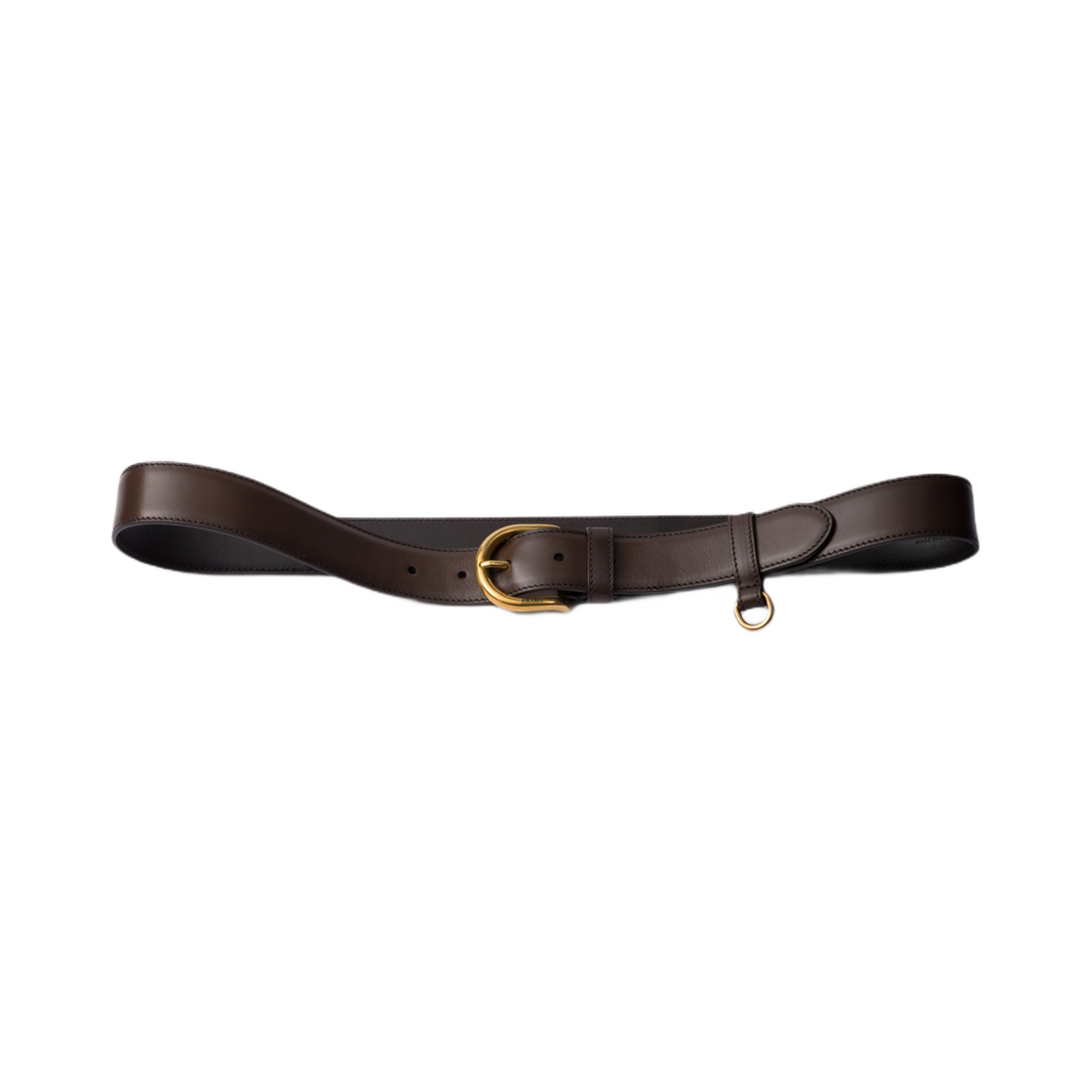 1CS130-X72-F0192 Prada Leather Belt Ebony